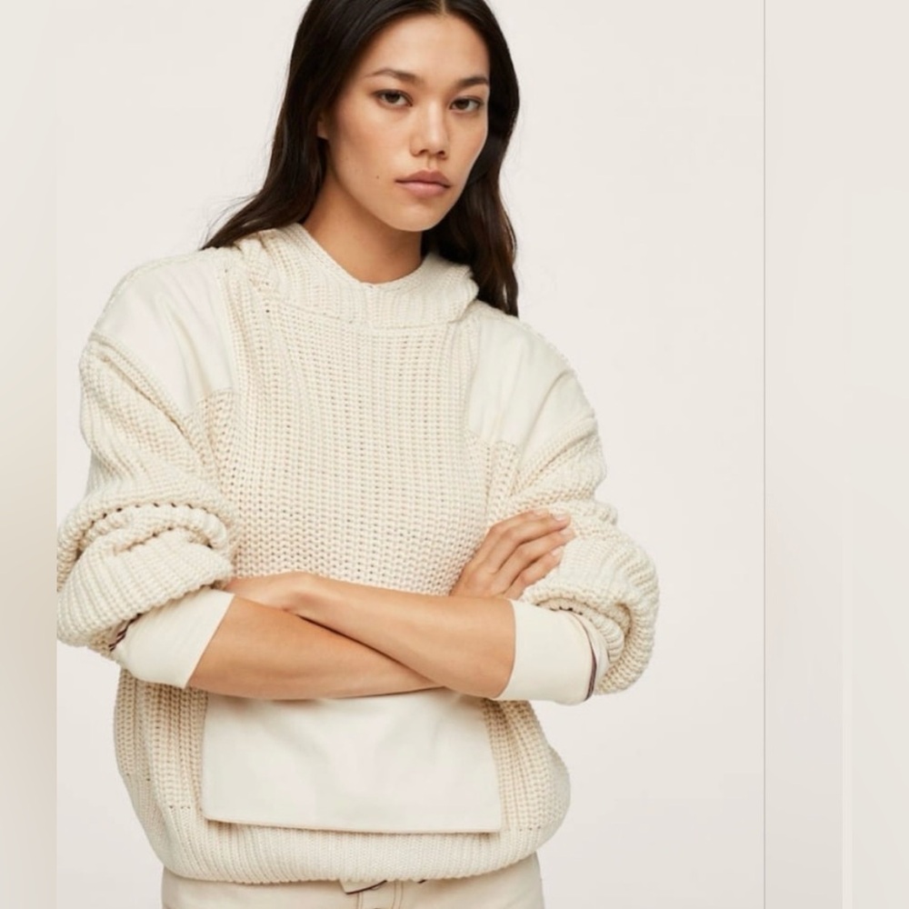 MANGO HOODED SWEATER - NWOT - Picture 4 of 7